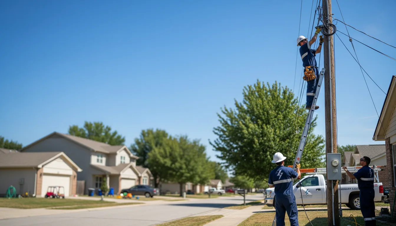Residential electrician providing installation services in Columbia City, IN